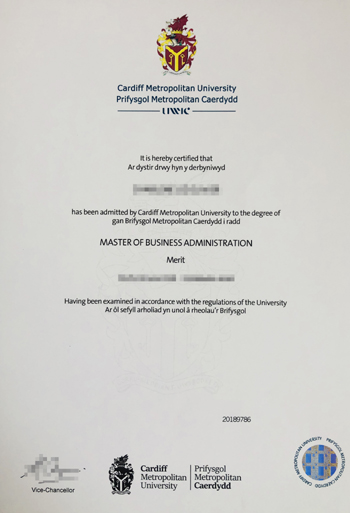 Bought a fake diploma from Cardiff Metropolitan University in Wales