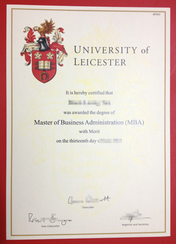 How much does a fake degree from Leicester cost