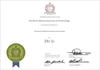 Purchase a fake diploma from northern Alberta Institute of Technology.