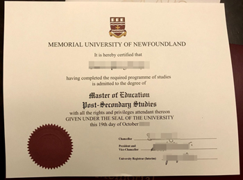 How much does a fake diploma from Newfoundland Memorial University cost