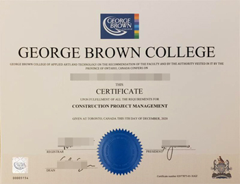 Fake credentials from George Brown college. Buy a fake qualification