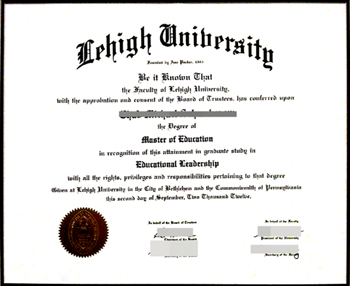 How much does it cost to purchase a fake diploma from Lehigh University