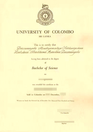 I want to purchase a fake certificate from the University of Colombo online