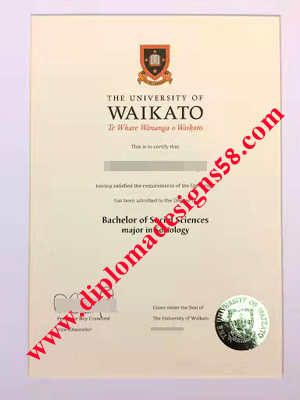 Fake degree from The University of Waikato.  Fake diploma from The University of Waikato