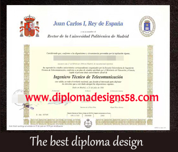 Sample diplomas from Politecnica de Madrid. A fake degree