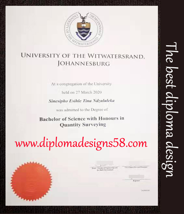 University of the Witwatersrand fake degree
