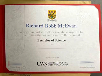 How much does it cost to buy a fake diploma of University of the West of Scotland in Britain?
