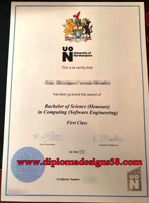 Buy a fake diploma from The University of Northampton in the UK. UON false certificate.