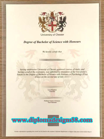 How to buy a fake diploma from the University of Chester in the UK.