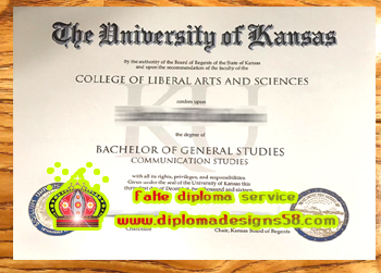 Buy a fake degree from the University of Kansas online. KU fake diploma.