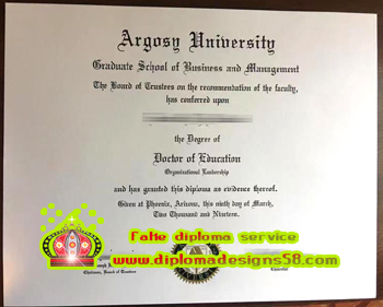 Buy a fake degree from Argosy University in the US.
