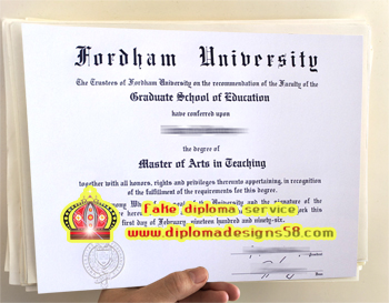 Quickly buy the latest version of a fake degree from Fordham University.