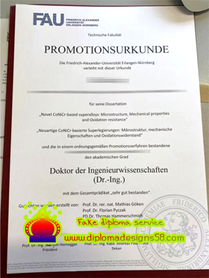 Buy a fake degree from Friedrich Alexander University Urkunde to find the right job.